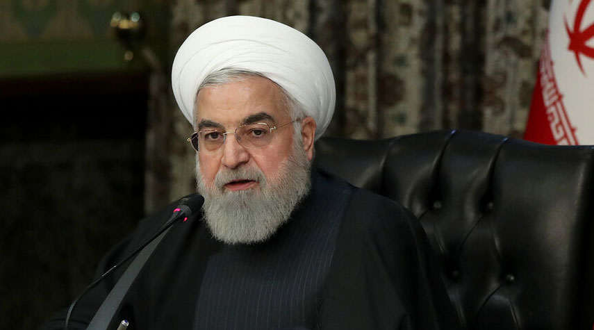 الرئيس الايراني: ادعاء واشنطن تقديم المساعدة في مكافحة كورونا كذبة كبرى