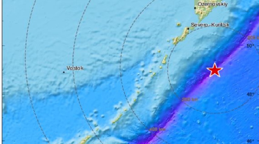 زلزال بقوة 7.6 درجة يضرب جزر الكوريل الروسية