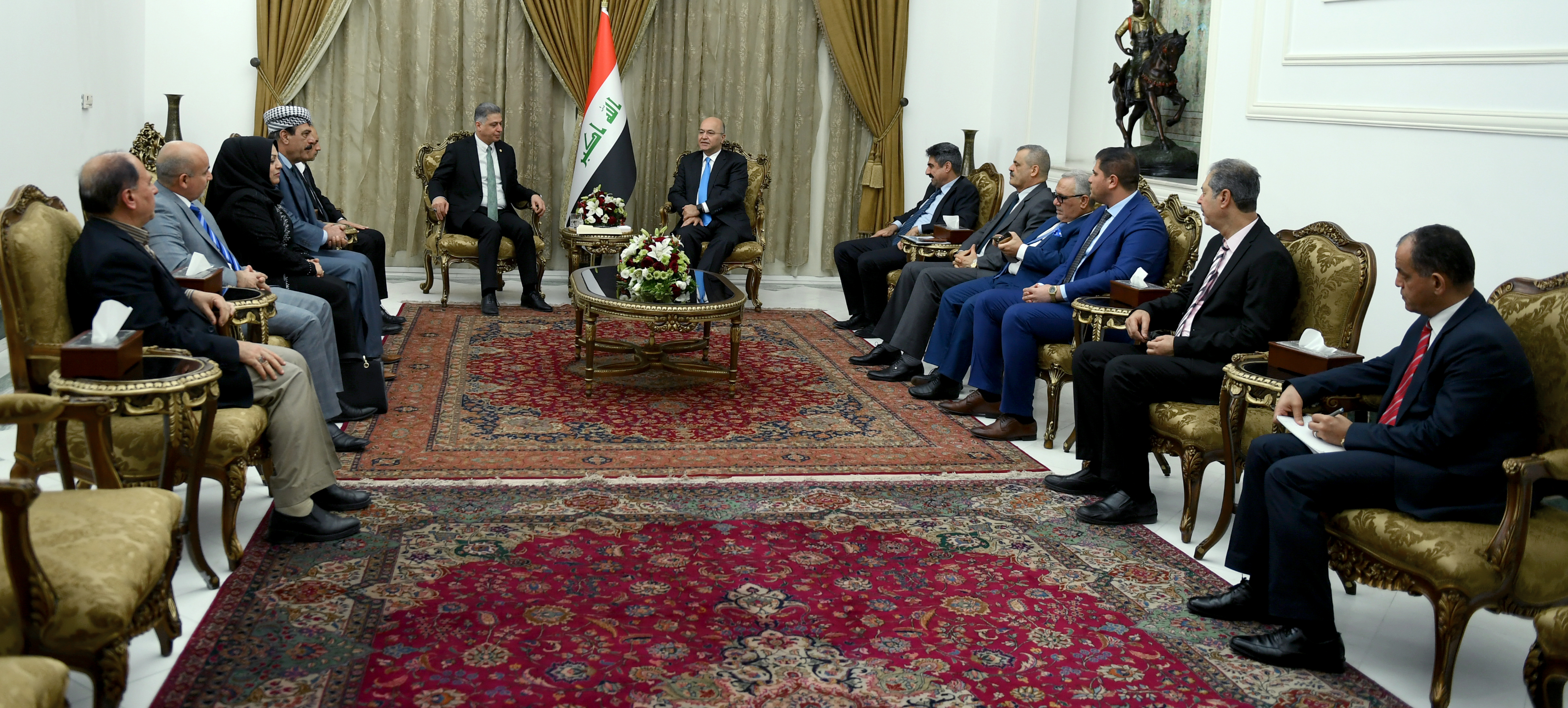 الرئيس العراقي يبحث مع الجبهة التركمانية تشكيل الحكومة