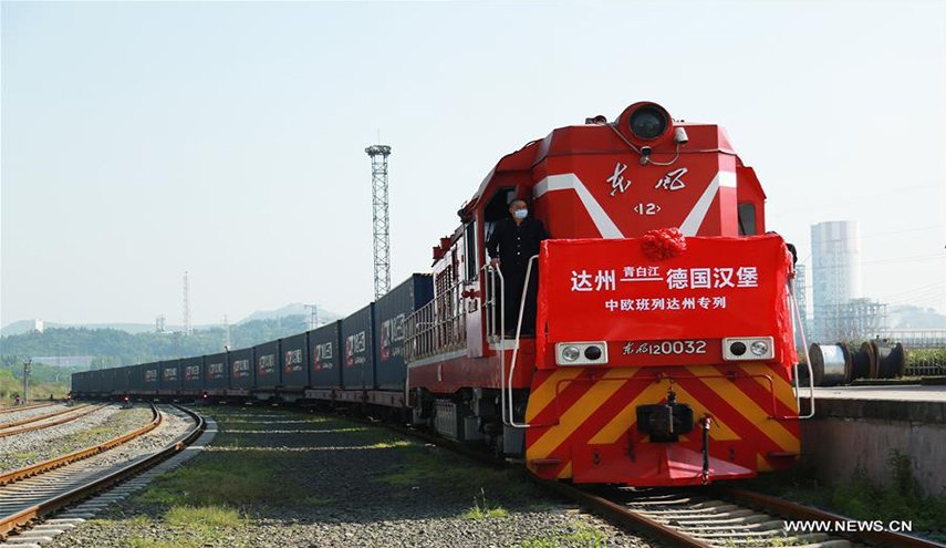 انطلاق خدمات قطارات الشحن من الصين إلى أوروبا