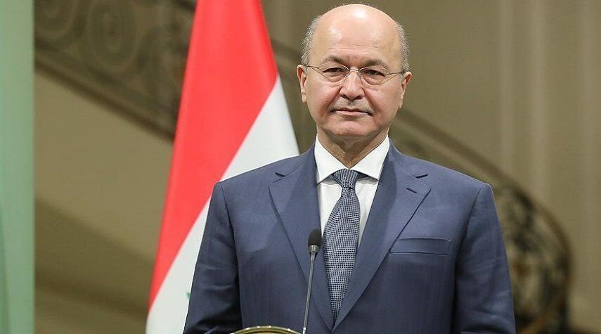 الرئيس العراقي يدعو للتكاتف لدعم الحكومة الجديدة