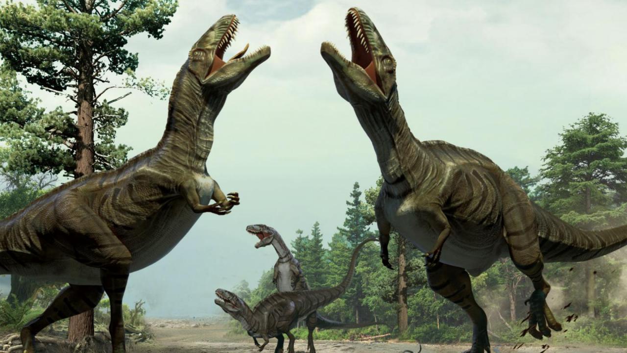 اكتشاف هيكل عظمي لديناصور عملاق