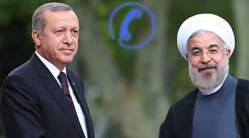 روحاني واردوغان يؤكدان ضرورة اعادة فتح الحدود بين البلدين