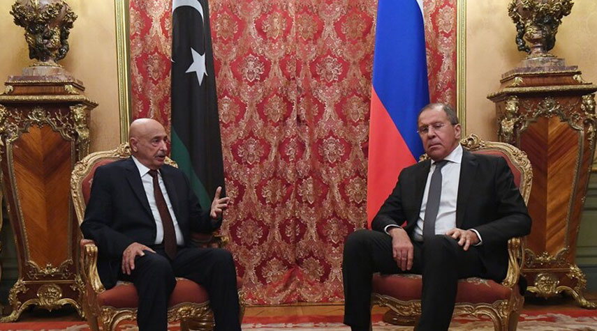 لافروف وعقيلة صالح يناقشان عملية التسوية في ليبيا