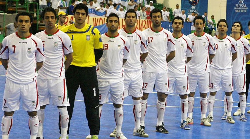 مباراة ودية بين منتخب ايران لكرة الصالات ونظيريه البرازيلي والاسباني