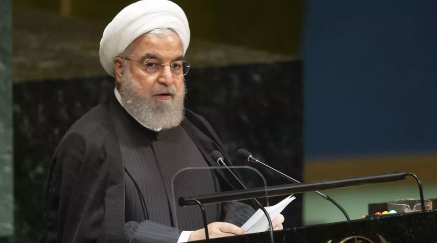 روحاني يدعو للوقوف بوجه الانتهاكات الامريكية