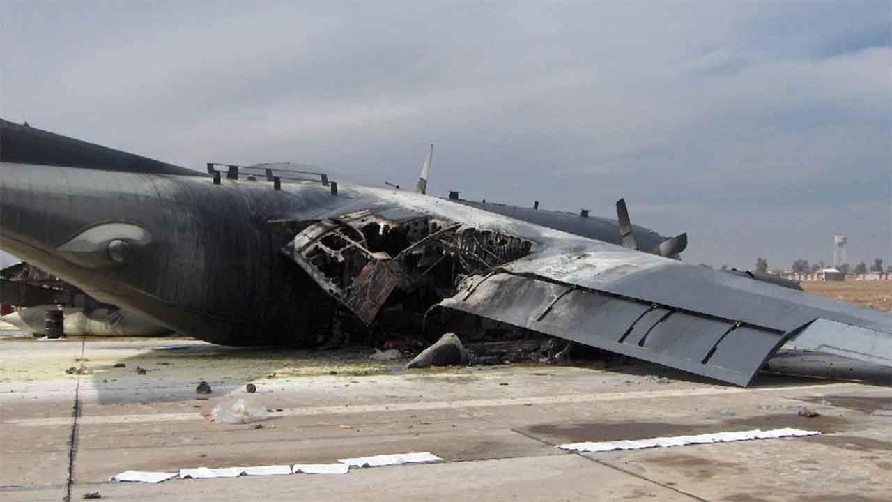 تحطم طائرة لقوات الإحتلال الأمريكي قرب بغداد