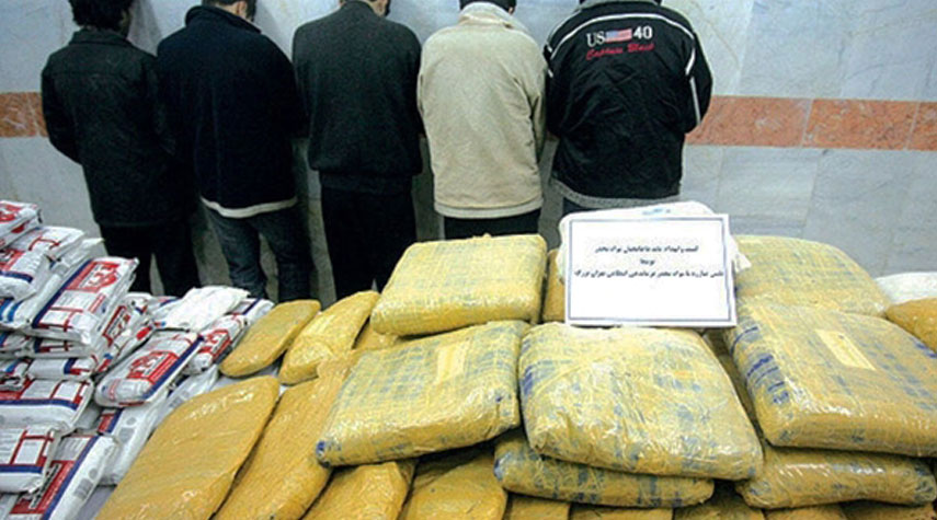 ايران... ضبط أكثر من 800 كيلوغرام من المخدرات في محافظة يزد