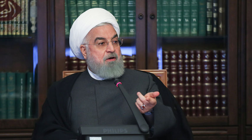 روحاني: تداعيات الحظر الظالم عرقل انتقال العملة الصعبة الى البلاد