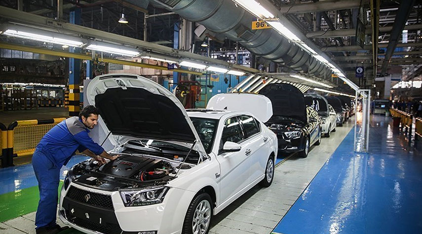 إنتاج أكثر من 200 ألف سيارة خلال 3 أشهر في ايران