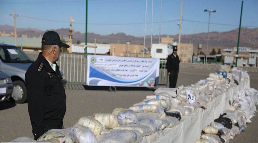 ايران..ضبط ما يزيد عن 16 طن من المخدرات خلال أسبوع