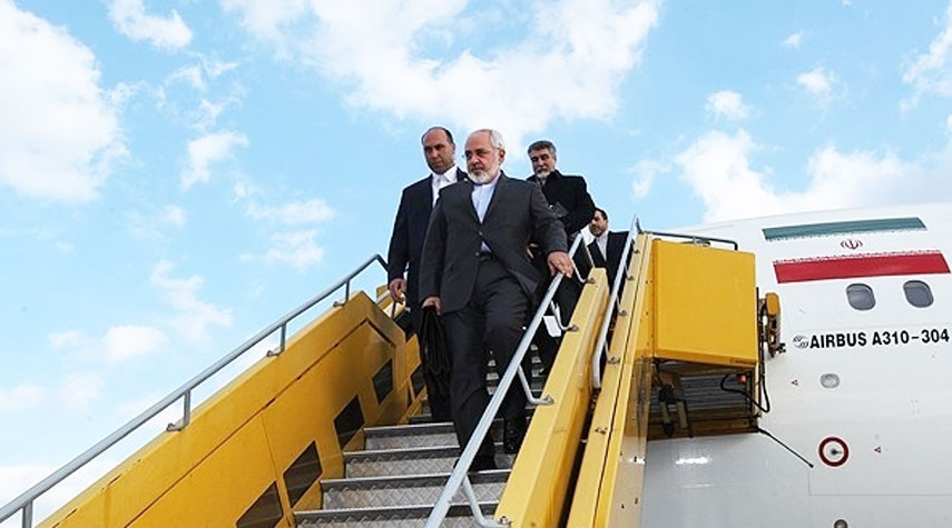 وزير الخارجية الايراني يصل الى العاصمة العراقية بغداد