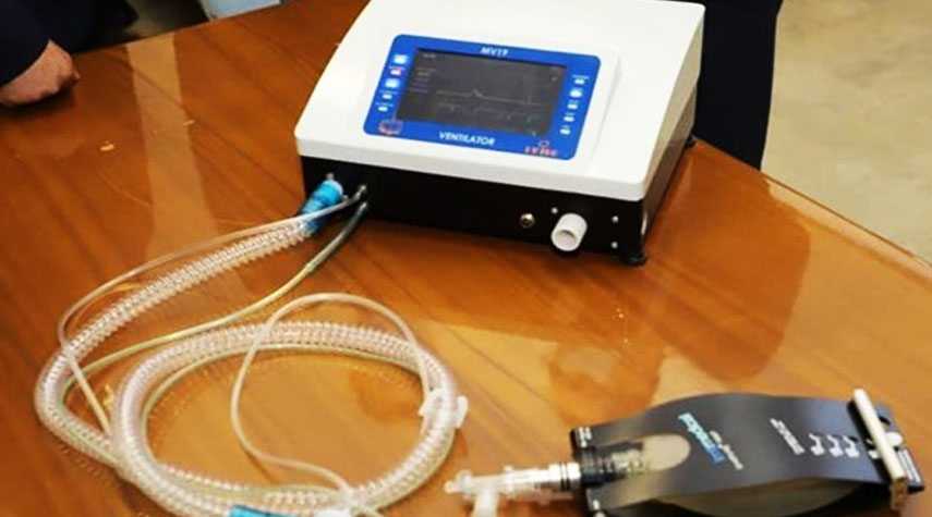 إنتاج نموذج أولي لجهاز تنفس صناعي محمول في ايران 