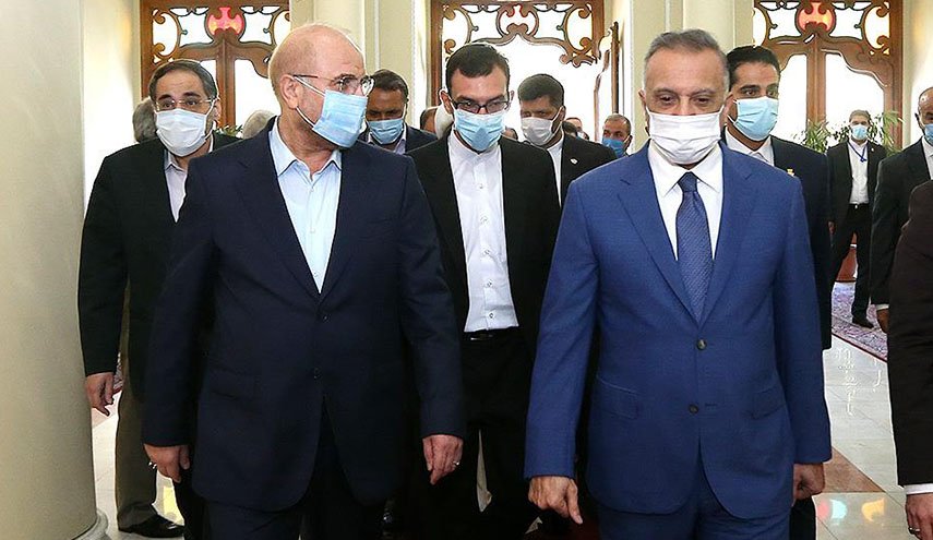  رئيس الوزراء العراقي يلتقي رئيس البرلمان الايراني 