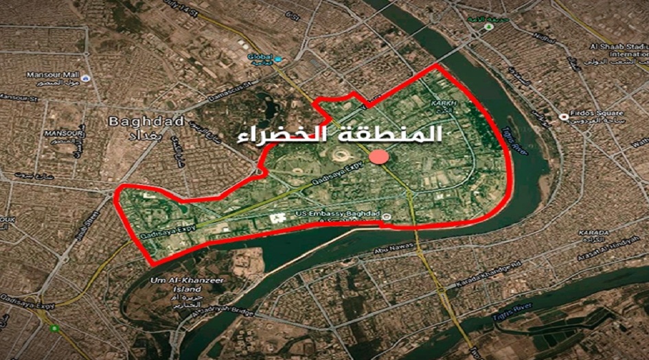 استهداف المنطقة الخضراء (وسط بغداد) بصاروخ كاتيوشا