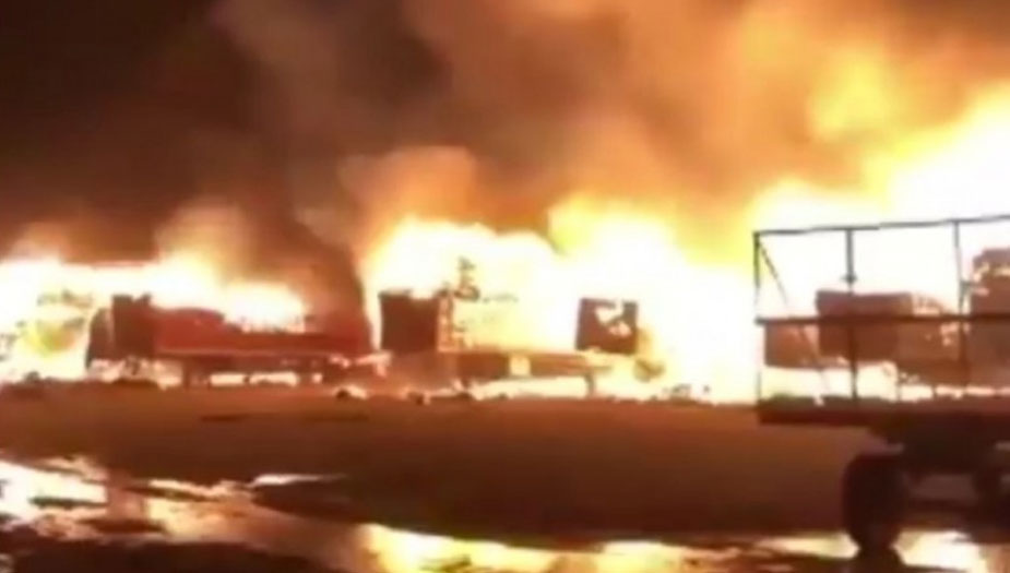 السعودية... سوق بحفر الباطن يتعرض لحريق هائل