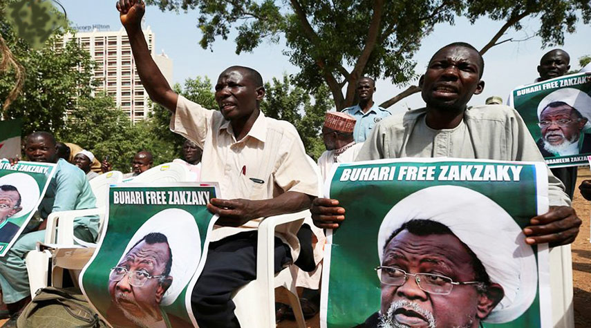 تظاهرات في عاصمة نيجيريا تطالب بالافراج الفوري للشيخ الزكزاكي