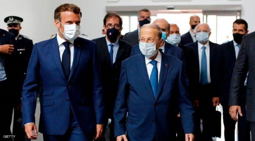 الرئيس الفرنسي يصل الى لبنان بعد تكليف رئيس حكومة جديد
