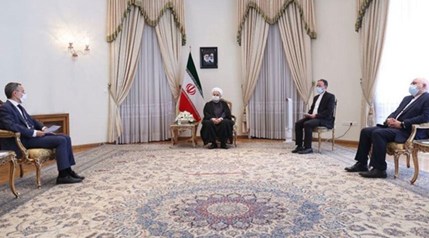 الرئيس الايراني يستقبل وزير خارجية سويسرا في طهران 