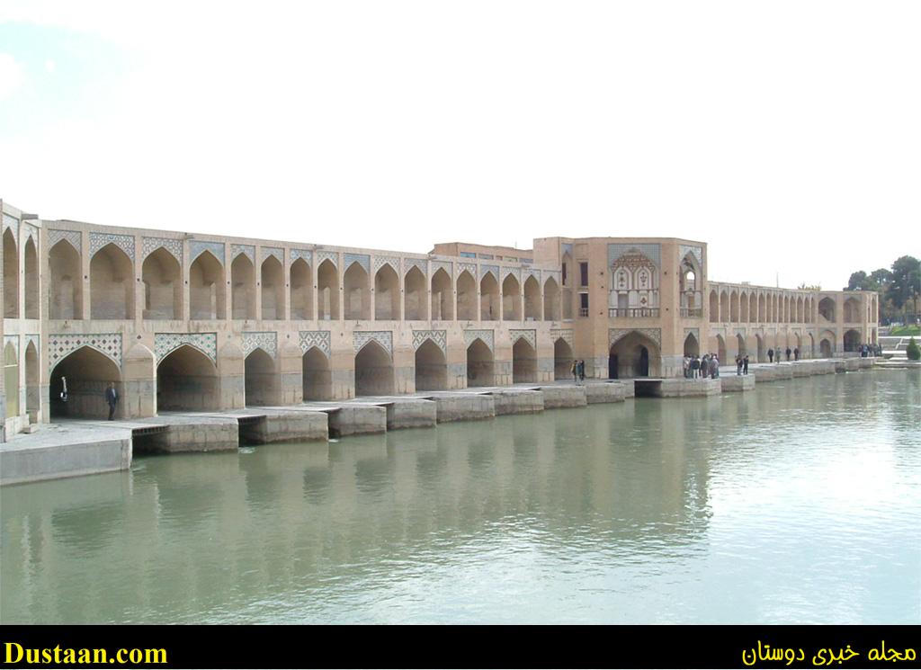 بالصور من ايران ... جسور تاريخية على نهر زاينده رود في اصفهان