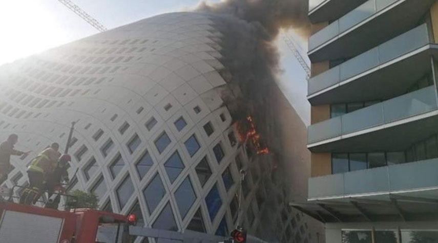 حريق جديد بالحي التجاري في بيروت