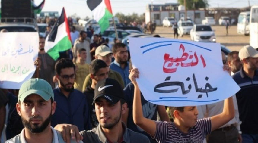 غضب فلسطيني بالضفة على تطبيع البحرين والامارات مع الصهاينة