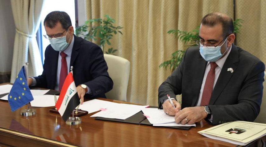 العراق يوقع 3 اتفاقيات مع الاتحاد الاوروبي