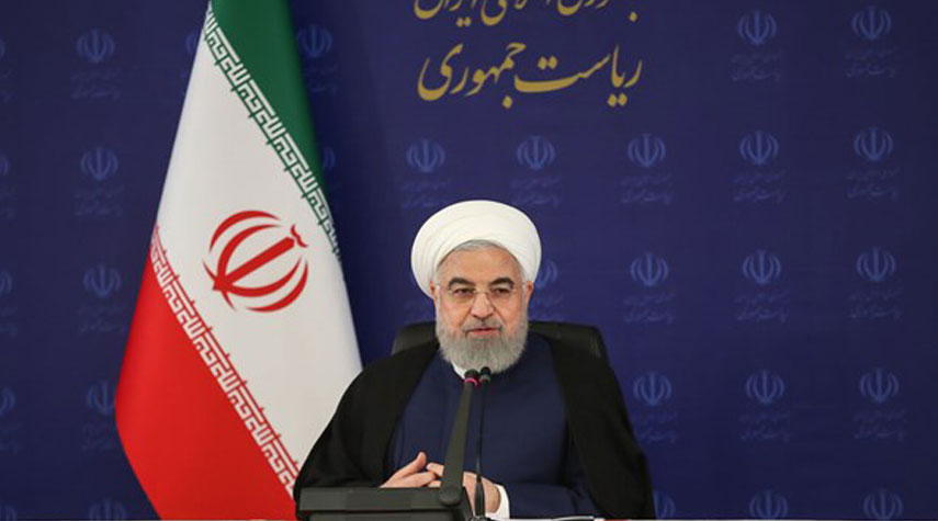 الرئيس روحاني: اميركا تستخدم العدوان والارهاب ضد الشعب الايراني