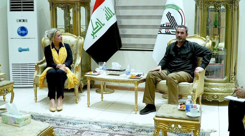 العراق... رئيس أركان الحشد وبلاسخارت يبحثان الوضع الامني