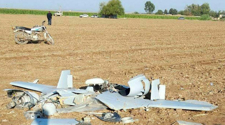 تحطم طائرة مسيرة مجهولة المصدر شمال إيران