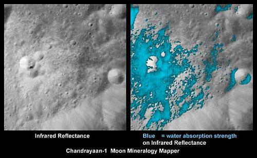 ناسا : اكتشاف المياه على القمر بكميات اكثر 