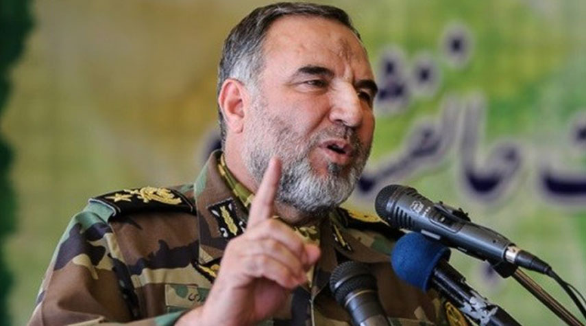 قائد القوة البرية الايرانية: لا وجود لأي خطر يهدد الامن في الحدود 