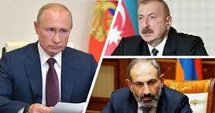 بوتين يبحث هاتفيا مع رئيس أذربيجان ورئيس وزراء أرمينيا شأن قرة باغ