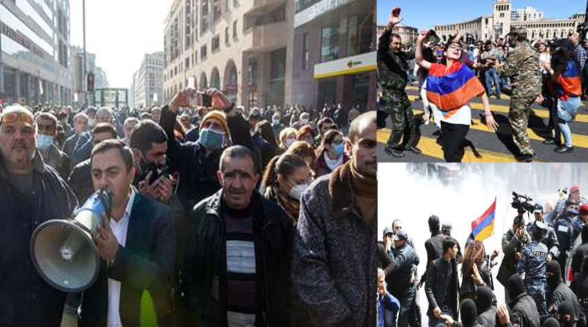 أرمينيا.. يريفان تشهد مظاهرات مطالبة باستقالة باشينيان