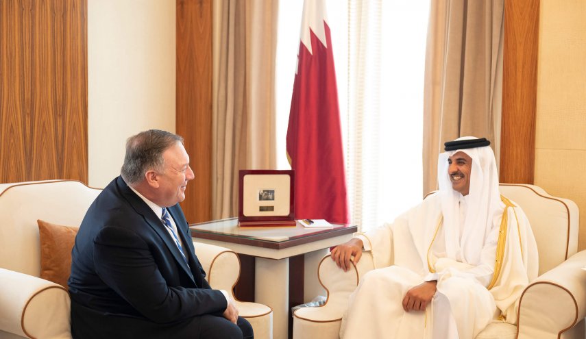  أمير قطر وبومبيو يبحثان المستجدات الإقليمية