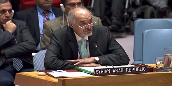 الجعفري يؤكد ان دولا معادية لسوريا مازالت تدعم الارهاب