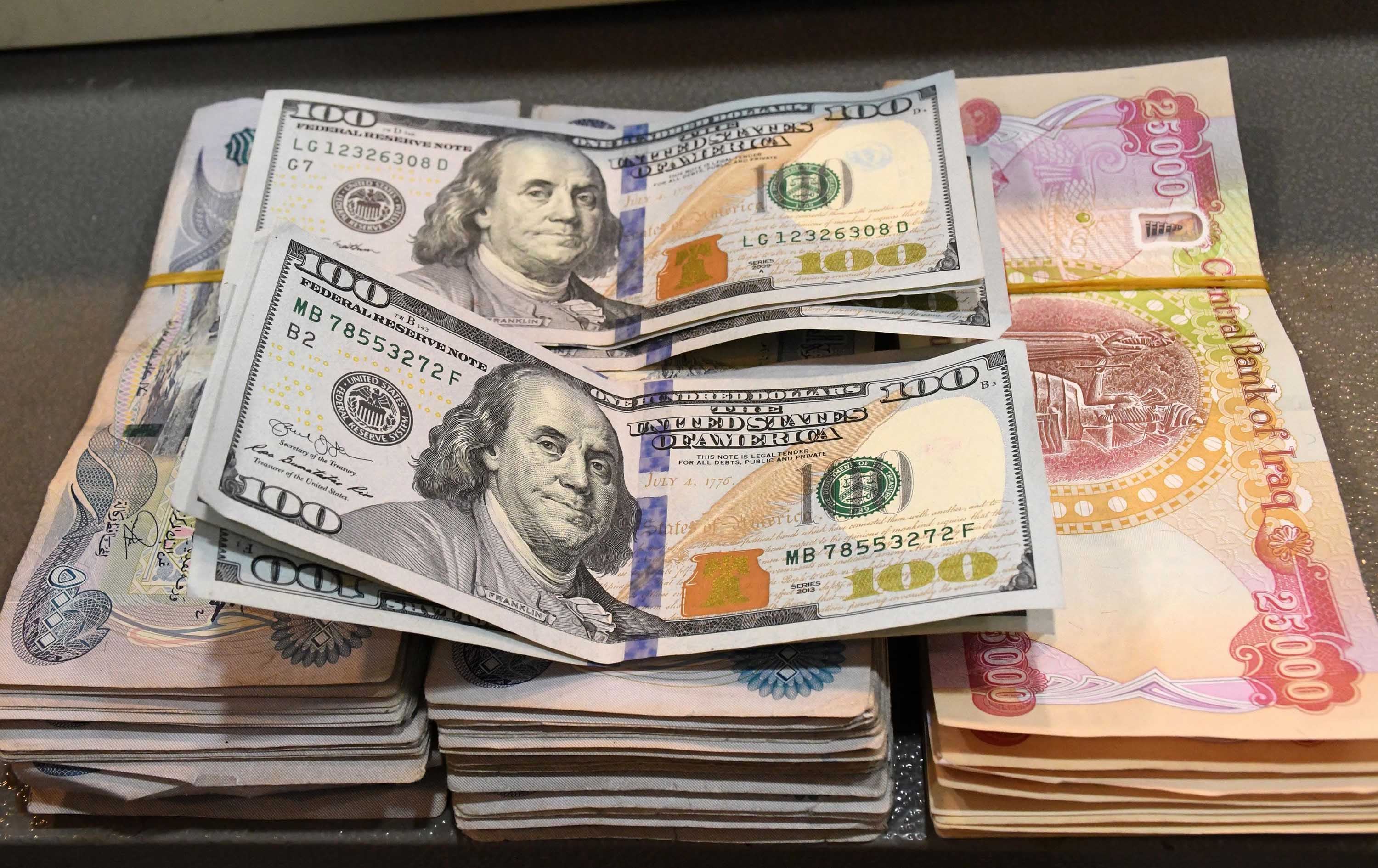ارتفاع في اسعار الدولار أمام الدينار العراقي