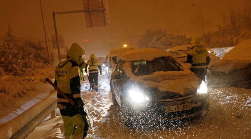 العاصفة الثلجية "فيلومينا" تتسبب بمقتل شخصين في إسبانيا