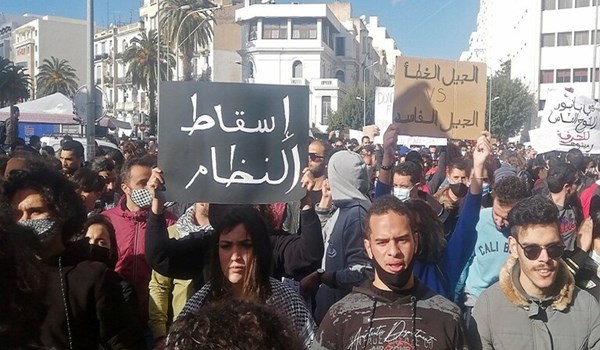 مسيرة احتجاجية في تونس تطالب بإطلاق سراح الموقوفين