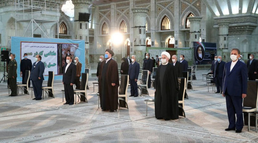 الحكومة الإيرانية تجدد العهد مع مبادئ الامام الخميني (رض)