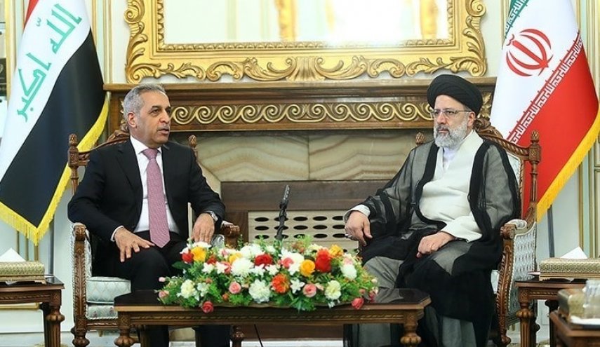 آية الله رئيسي يلتقي رئيس مجلس القضاء الاعلى في العراق
