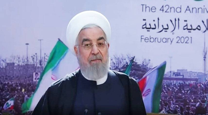  الرئيس الايراني: سجلنا انتصارات كبيرة في مواجهة الضغوط الاميركية