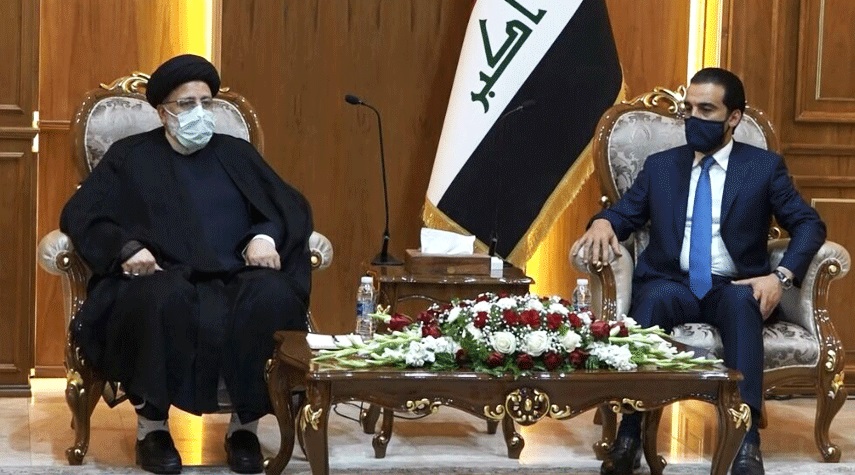 رئيس السلطة القضائية الإيرانية يلتقي رئيس مجلس النواب العراقي في بغداد