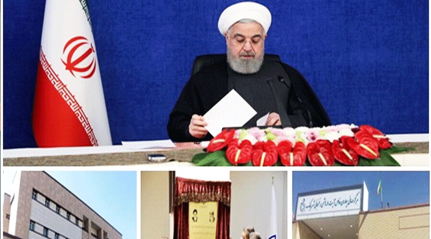 الرئيس روحاني: قطعنا اشواطا في حل مشاكل الشعب رغم الحظر الجائر