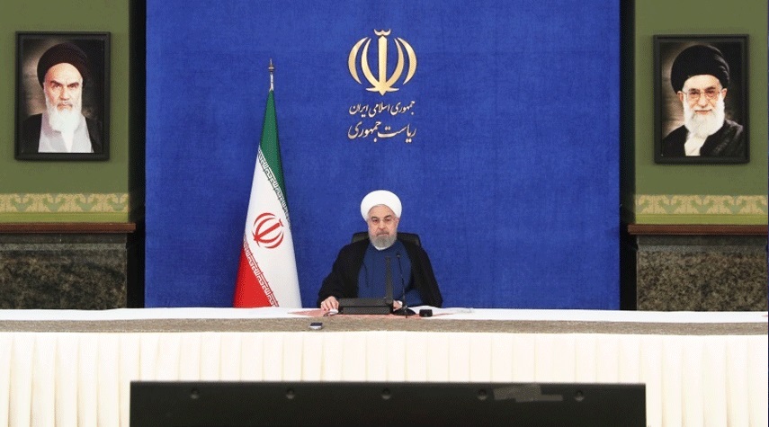 الرئيس روحاني يؤكد على الالتزام بالتوصيات الصحية للوقاية من كورونا