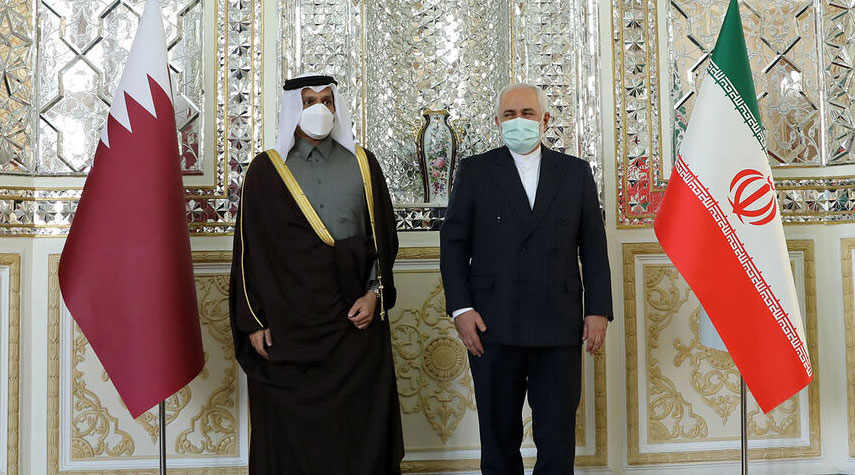 وزير الخارجية الايراني يلتقي نظيره القطري في طهران