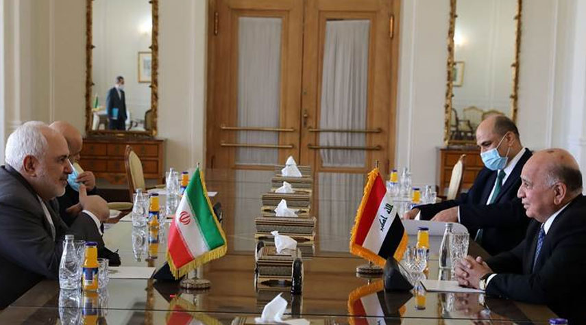وزير الخارجية الايراني يبحث مع نظيره العراقي العلاقات الثنائية