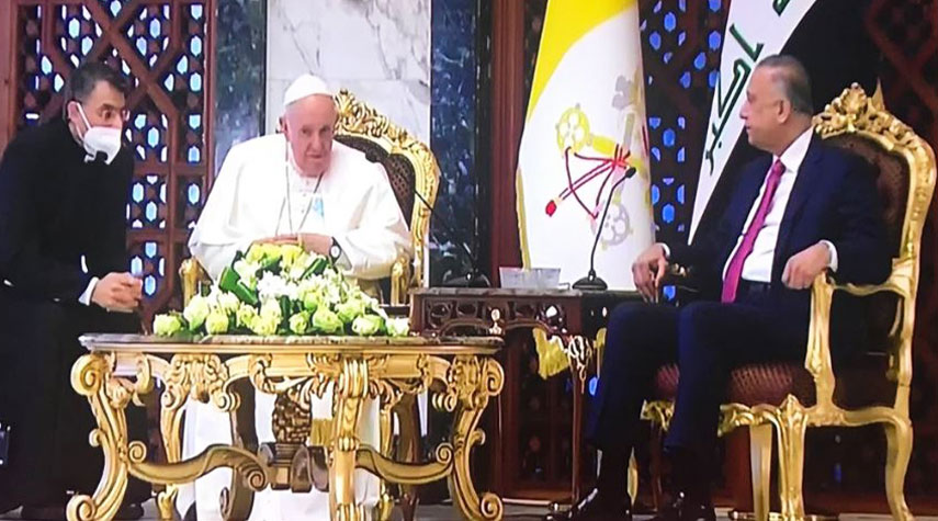 بابا الفاتيكان يصل العاصمة بغداد بمستهل زيارته للعراق