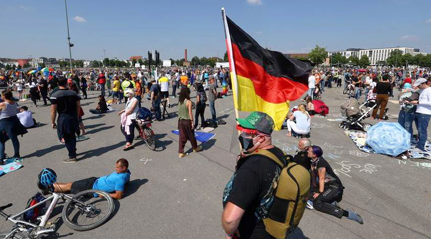 تظاهرات حاشدة في المانيا ضد قيود كورونا