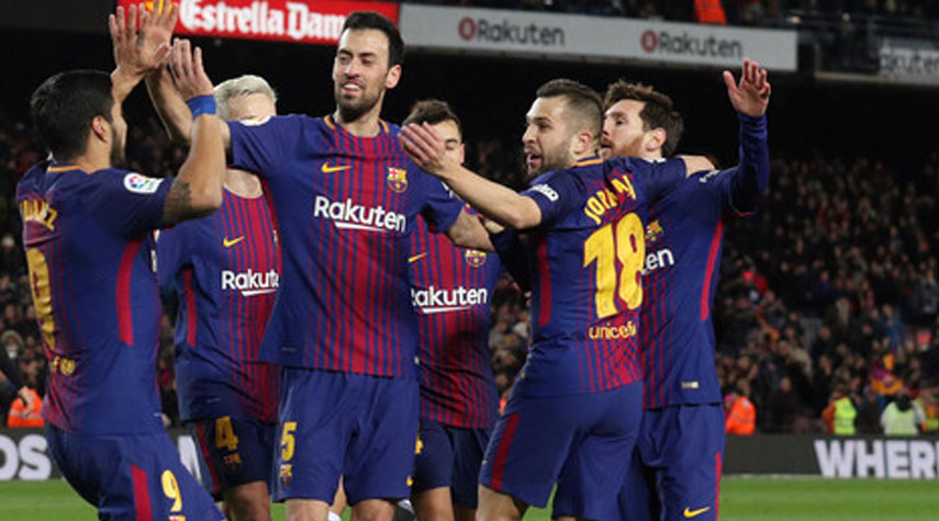 برشلونة يفوز على هويسكا برباعية